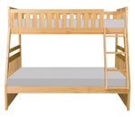 Bartly Natural Wood Twin over Full Bunk Bed