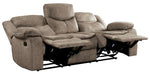 Bastrop Brown Fabric Manual Recliner Sofa