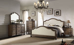 Baudouin Beige Linen/Weathered Oak California King Bed