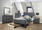 Beechnut Contemporary Gray Wood Cal King Bed