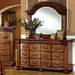 Bellagrand Tobacco Oak Dresser with Mirror