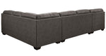 Aberton 3-Pc Gray LAF Sectional Sofa (Oversized)