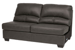 Aberton 3-Pc Gray LAF Sectional Sofa (Oversized)