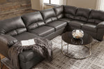 Aberton 3-Pc Gray LAF Sectional Sofa (Oversized)