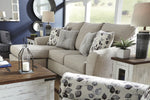 Abney Driftwood Fabric Sectional Sofa with Queen Sleeper (Oversized)