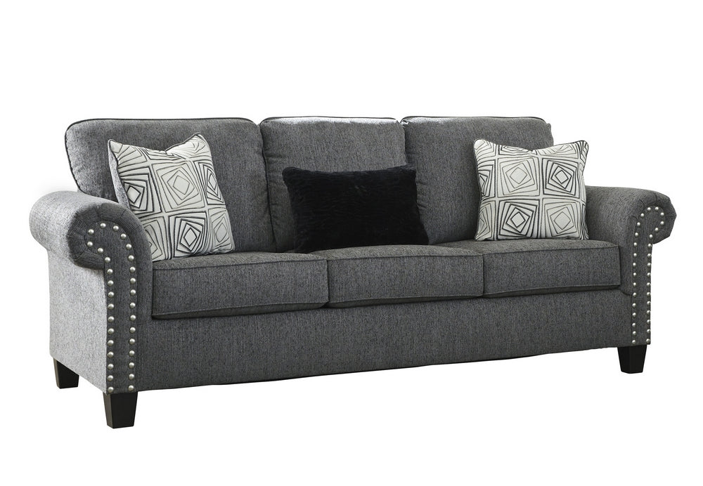 Agleno Charcoal Fabric Sofa (Oversized)