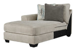 Ardsley 2-Pc Pewter Fabric LAF Sectional Sofa