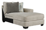 Ardsley 4-Pc Pewter Fabric RAF Sectional Sofa