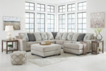 Ardsley 5-Pc Pewter Fabric RAF Sectional Sofa