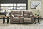 Cavalcade Slate Double Manual Recliner Loveseat