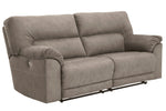 Cavalcade Slate 2-Seat Power Recliner Sofa (Oversized)