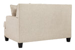 Claredon Contemporary Linen Fabric Loveseat