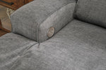 Coombs Charcoal Fabric Power Recliner Loveseat