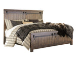 Lakeleigh Brown Wood Cal King Panel Bed