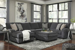 Tracling 3-Pc Slate LAF Sectional (Oversized)