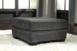 Tracling Slate Fabric Oversized Accent Ottoman