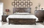 Bianca Dark Walnut Cal King Bed (Oversized)