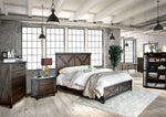 Bianca Dark Walnut Cal King Bed (Oversized)