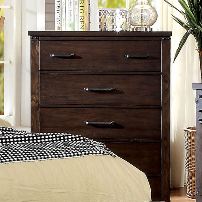 Bianca Dark Walnut Wood Chest