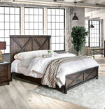 Bianca Dark Walnut Wood King Bed