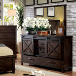 Bianca Dark Walnut Wood Mirror