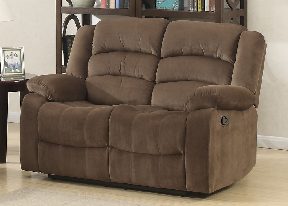 Bill Brown Fabric Manual Recliner Loveseat