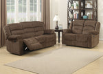 Bill Brown Fabric Manual Recliner Loveseat