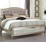 Bling Game Metallic Platinum Cal King Panel Bed