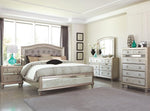 Bling Game Metallic Platinum Cal King Panel Bed