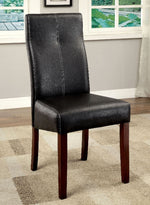 Bonneville 2 Black/Brown Cherry Side Chairs