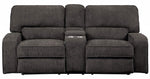 Borneo Chocolate Fabric Manual Recliner Loveseat