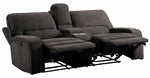 Borneo Chocolate Fabric Manual Recliner Loveseat