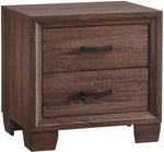 Brandon Medium Warm Brown Wood 2-Drawer Nightstand