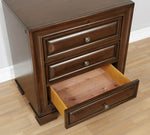 Brandt Brown Cherry Wood Nightstand