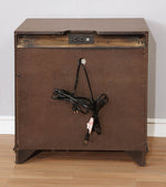 Brandt Brown Cherry Wood Nightstand