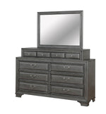 Brandt Gray Wood Frame Mirror