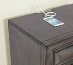 Brandt Gray Wood Nightstand