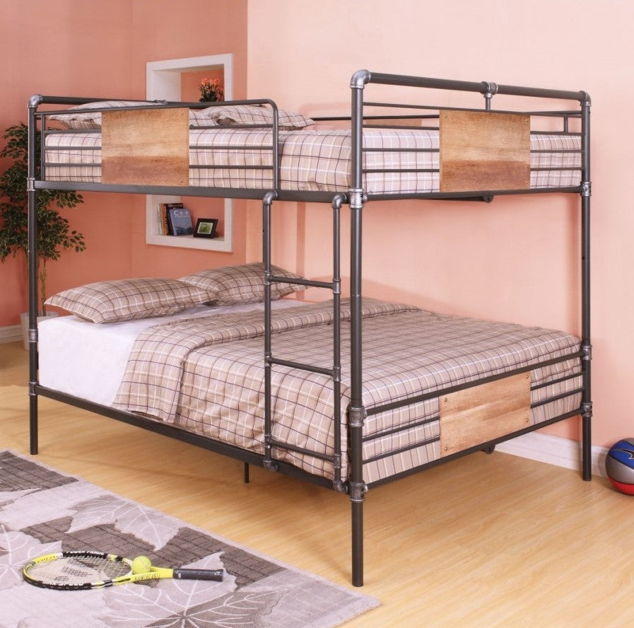 Brantley Sandy Black/Dark Bronze Queen/Queen Bunk Bed