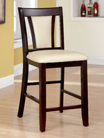 Brent 2 Ivory Counter Height Chairs