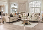 Briana Beige Chenille Loveseat