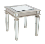 Tessani Silver Wood End Table