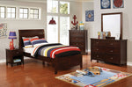 Brogan Brown Cherry Wood Full Bed