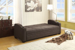 Caffery Dark Gray Fabric Click-Clack Sofa Bed