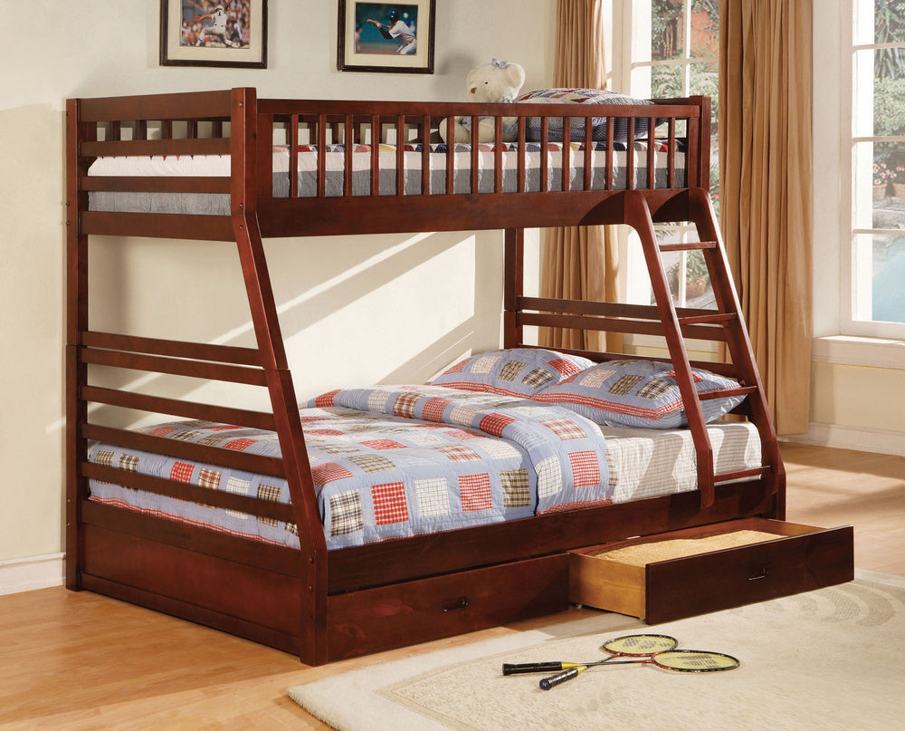 California II Twin/Full Bunk Bed w/2 Drawers