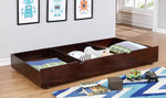 Cameron Dark Walnut Full Bunk Bed with Trundle