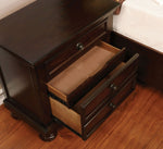 Castor Brown Cherry Wood Nightstand