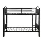 Cayelynn Black Metal Tube Twin/Twin Bunk Bed