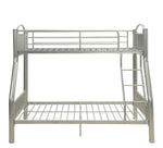 Cayelynn Silver Metal Tube Twin/Full Bunk Bed