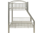 Cayelynn Silver Metal Tube Twin/Full Bunk Bed