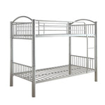 Cayelynn Silver Metal Tube Twin/Twin Bunk Bed